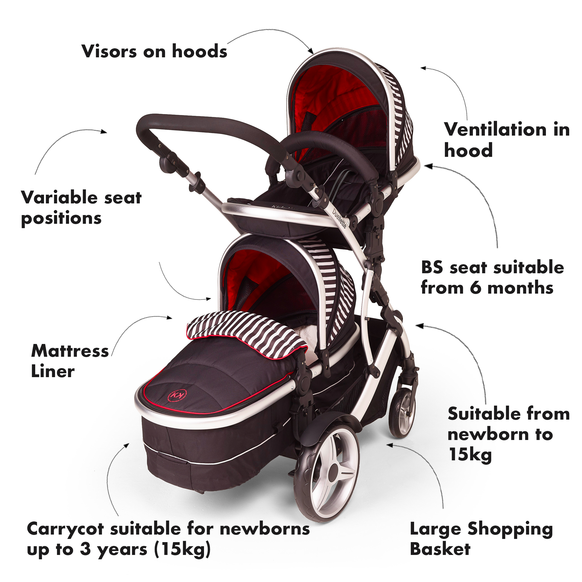 kidz kargo duellette 21 bs combi