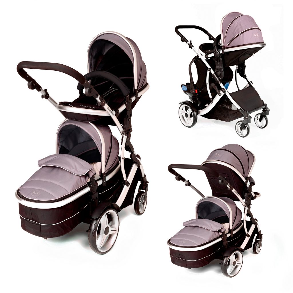 Duellette Baby Tot Double Pushchair with Free Car Seat Kids Kargo